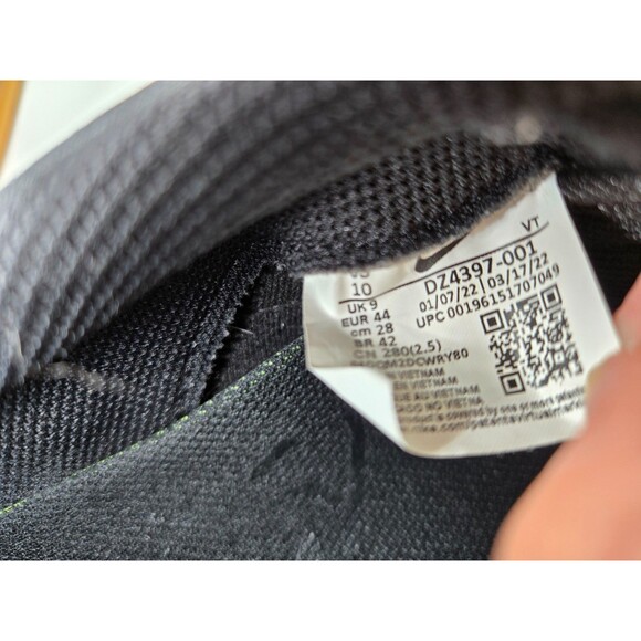 Nike Air Max Pre-Day Shoes Men's 10 Black Gum Athletic Running Workout Sneakers - Picture 8 of 8